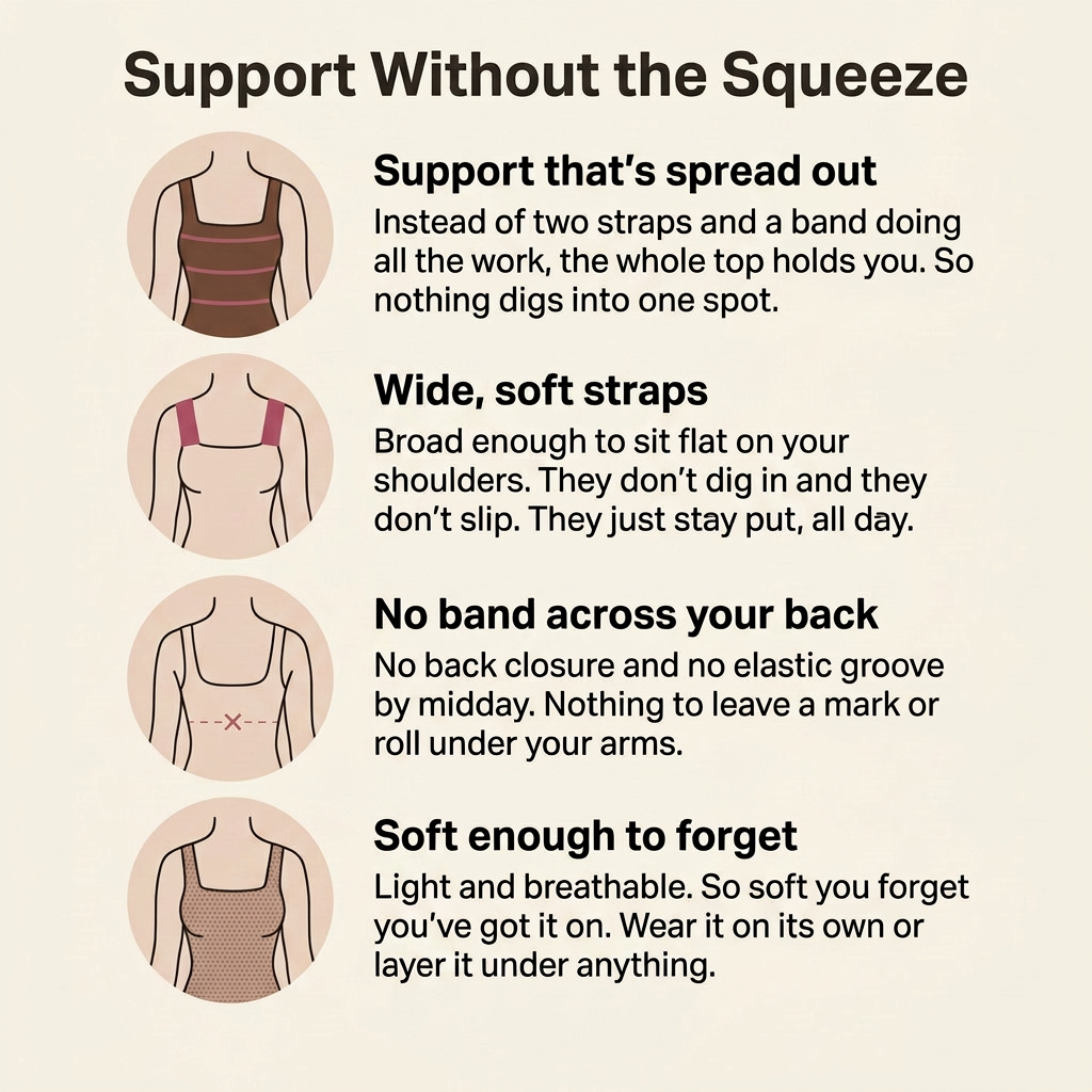 Hynosa's Built-in Bra Comfort Tank